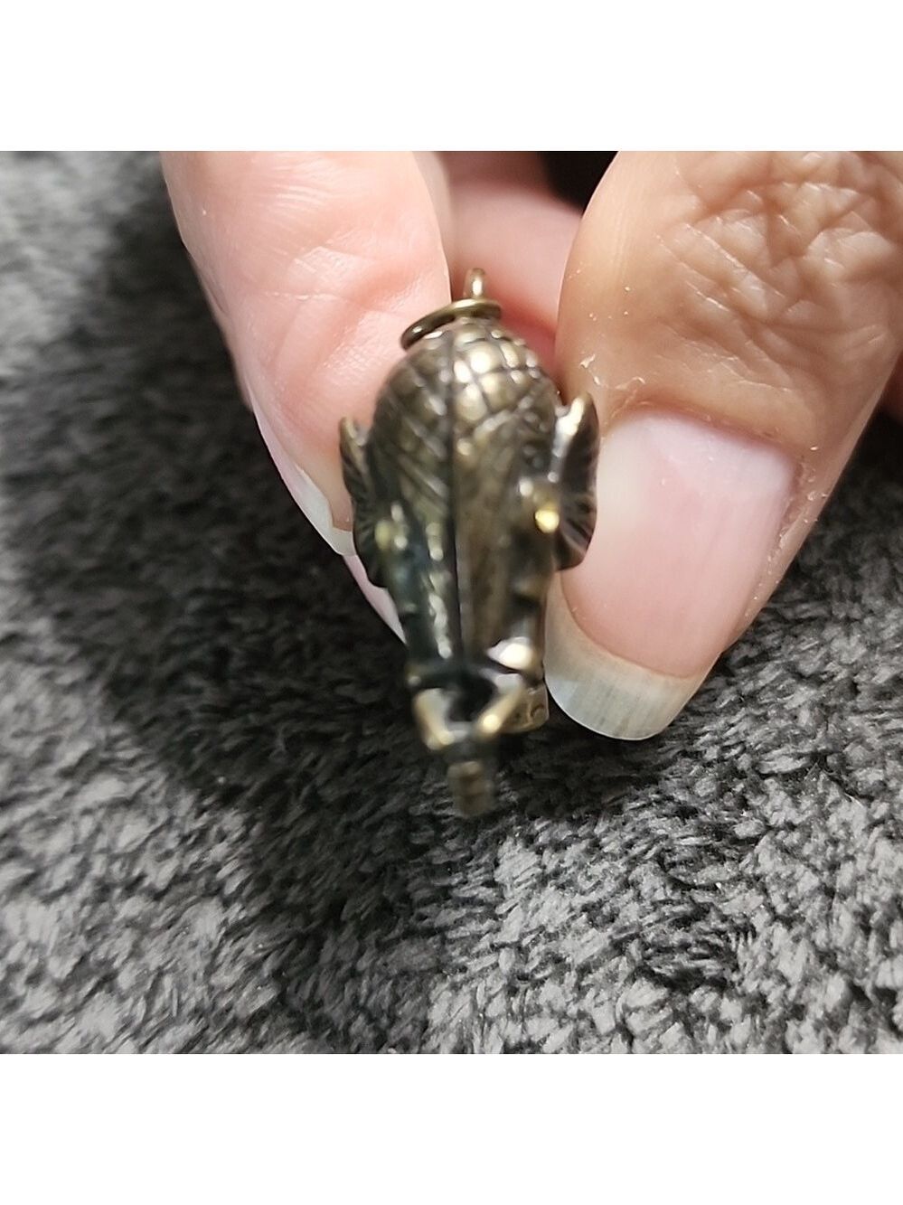 Darling Vintage Brass Elephant Pendant - Picture 4 of 8